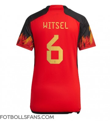 Belgien Axel Witsel #6 Replika Hemmatröja Damer VM 2022 Kortärmad